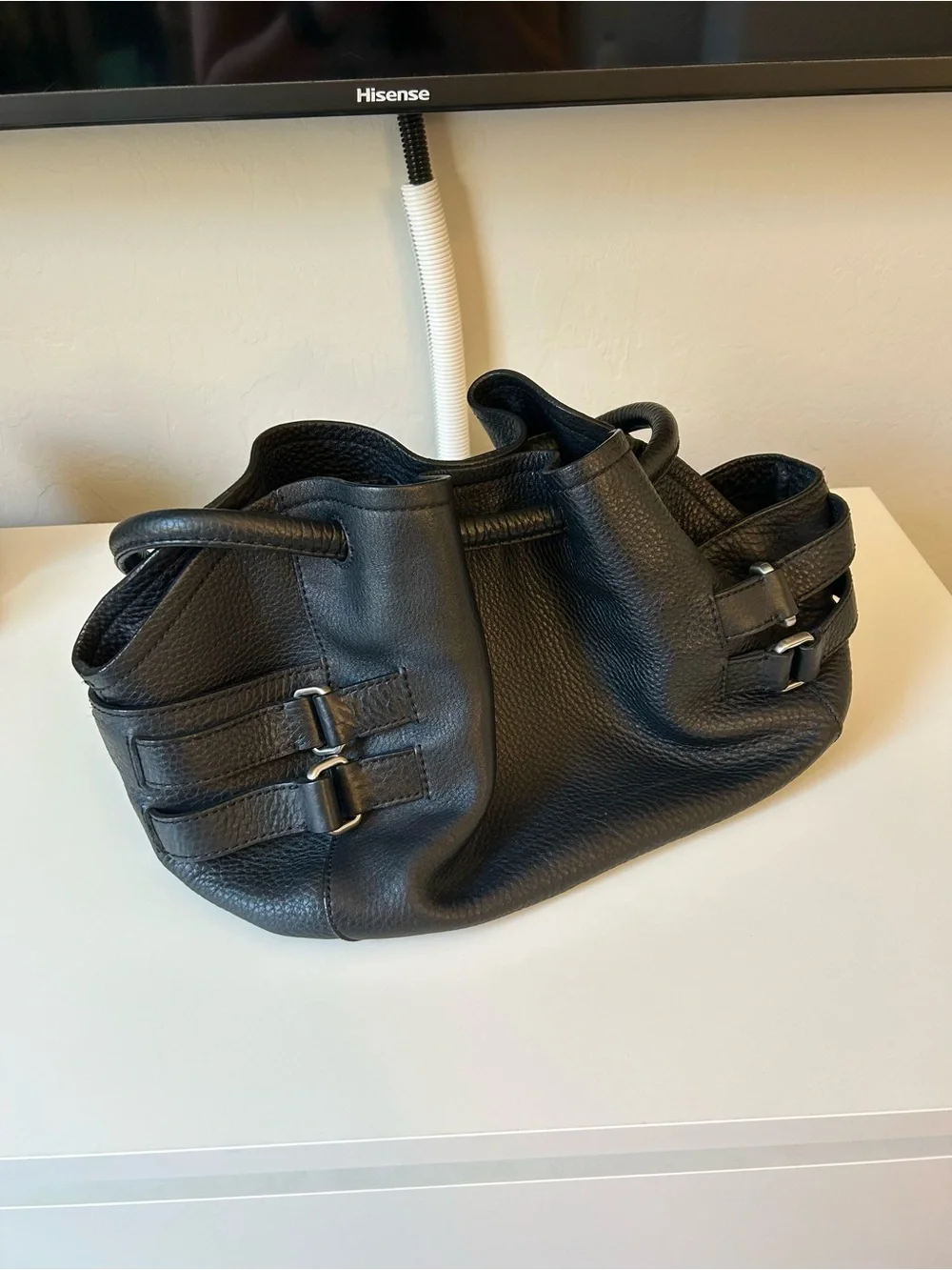 Cole Haan Leather Black Purse | Village Hobo Shoulder Bag